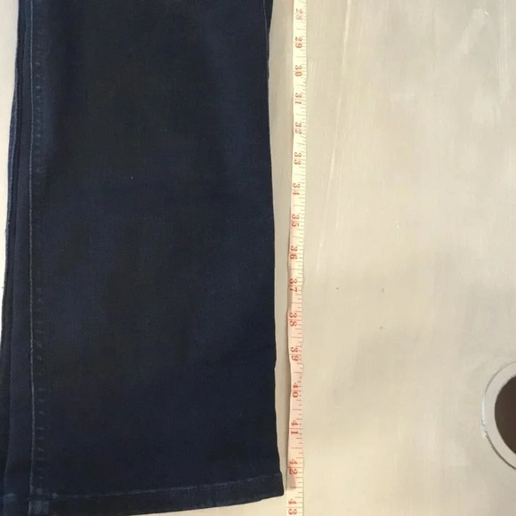 7 for all mankind kimmie straight leg dark blue jeans SZ 31 - Picture 9 of 14